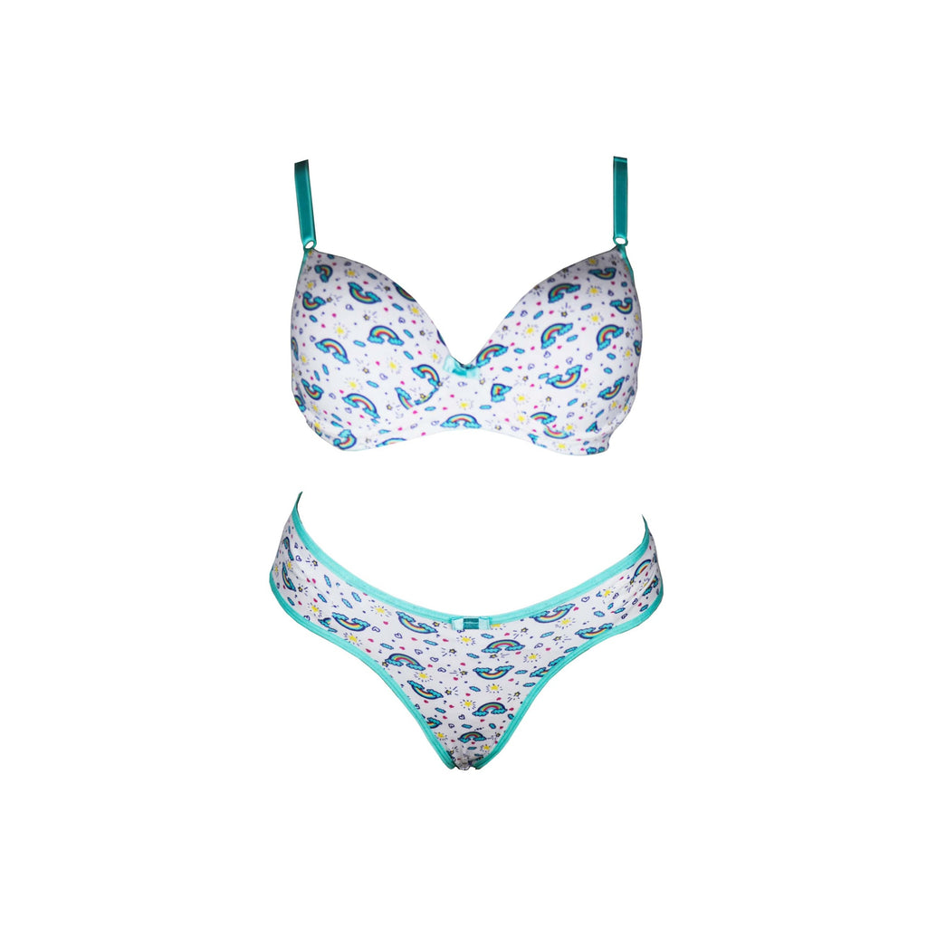 Conjunto em algodão estampado em cores sortidas – Doce Malícia
