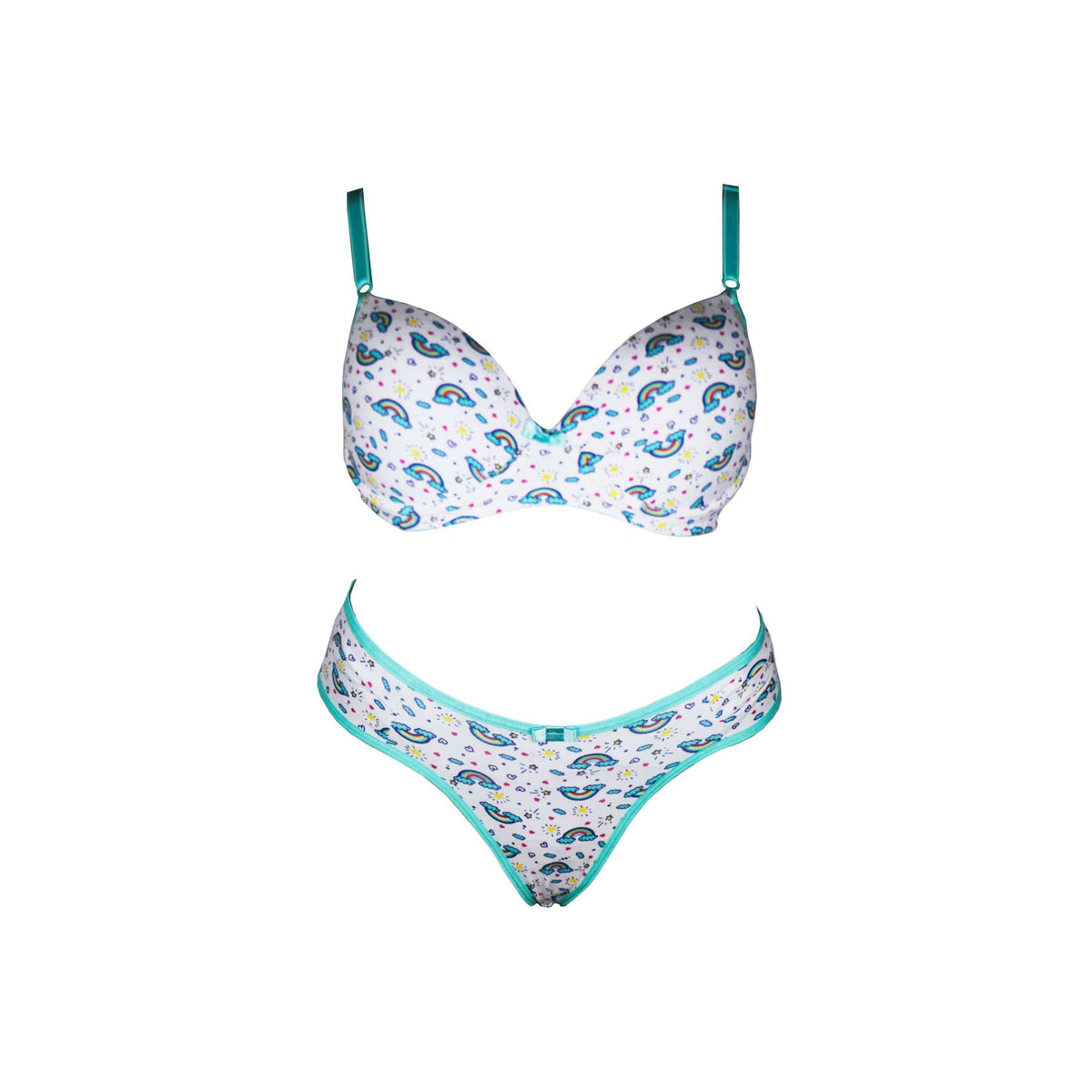 Conjunto em algodão estampado em cores sortidas – Doce Malícia