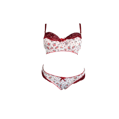 Conjunto em microfibra estampada em azul – Doce Malícia