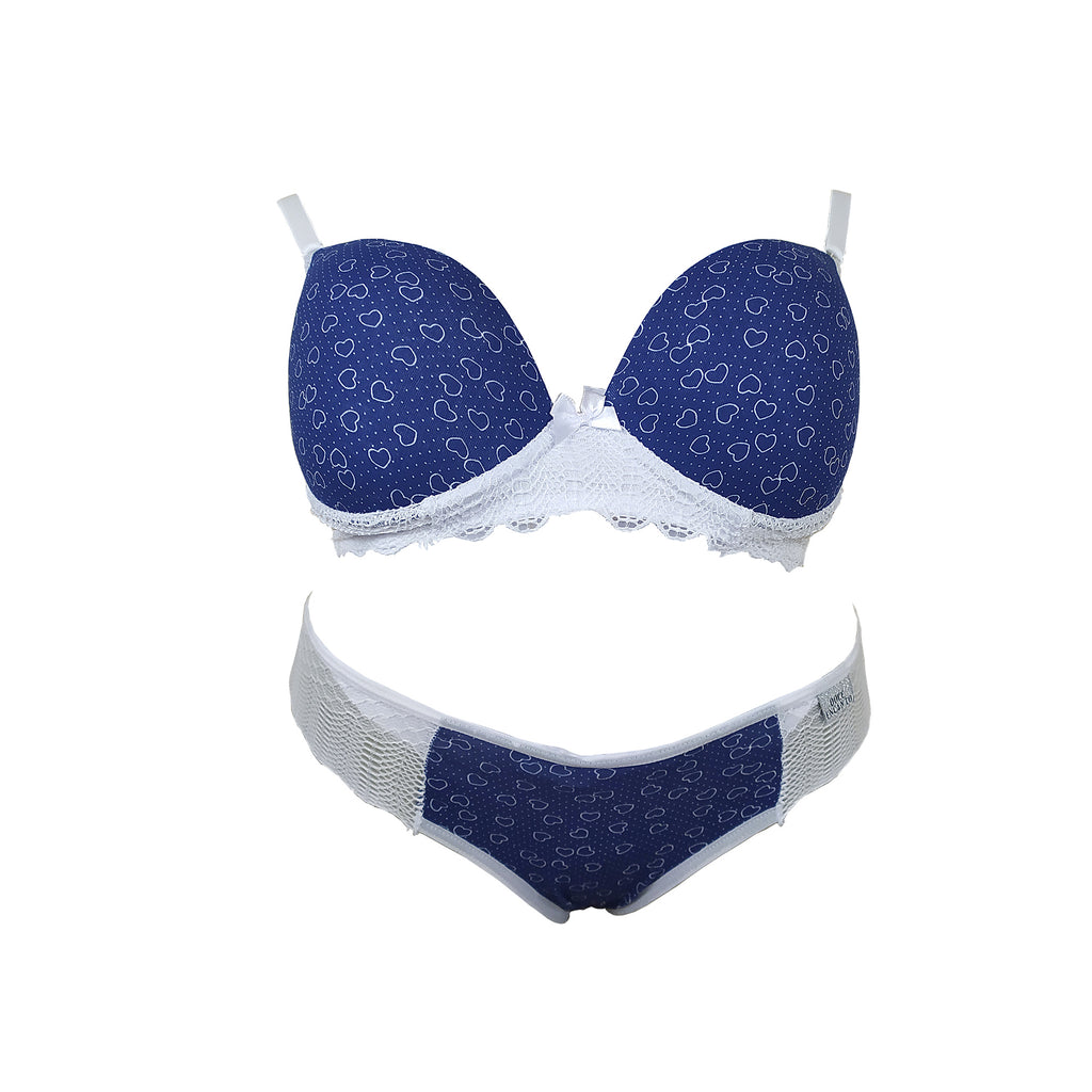 Conjunto estampado e renda em cores sortidas – Doce Malícia