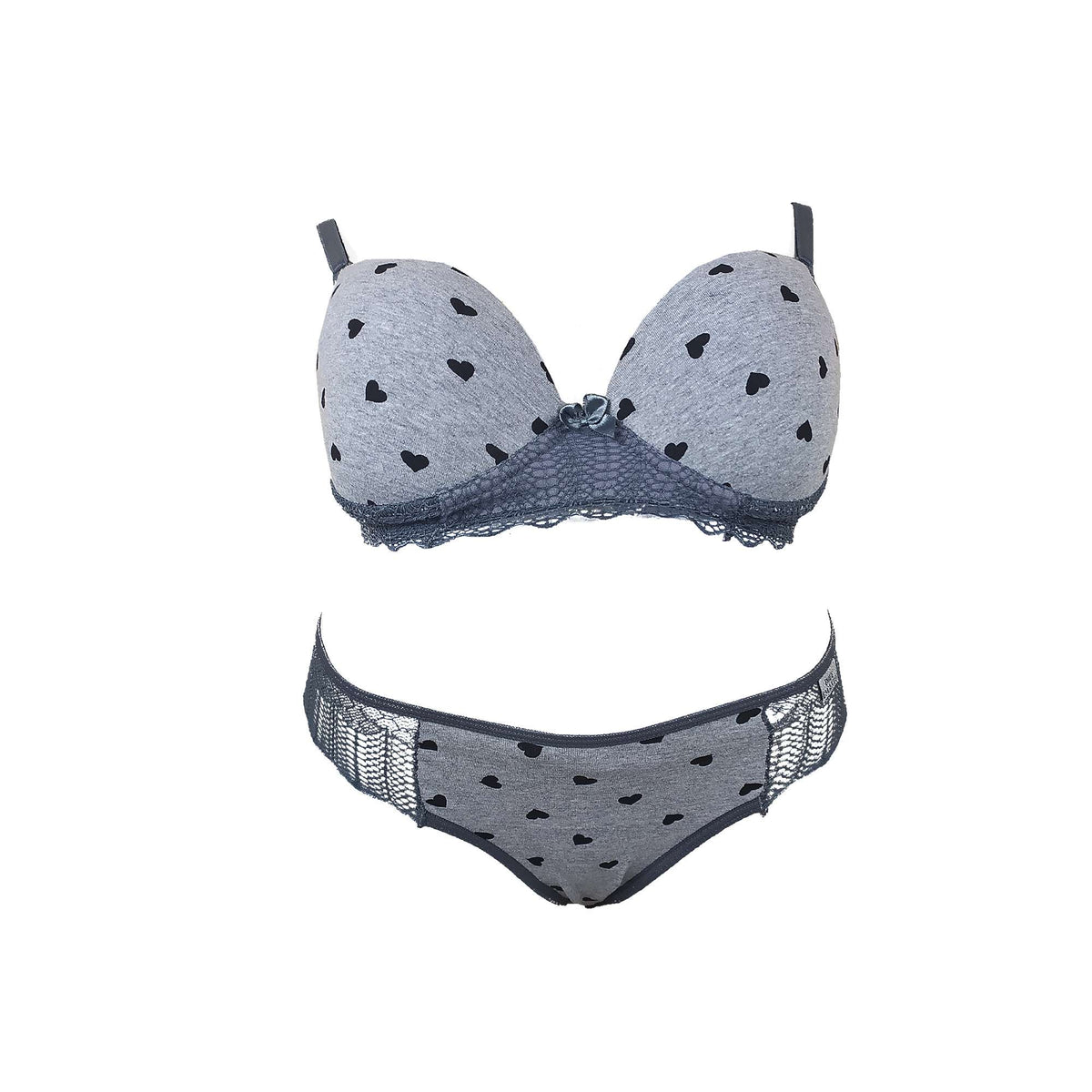 Conjunto estampado e renda em cores sortidas – Doce Malícia