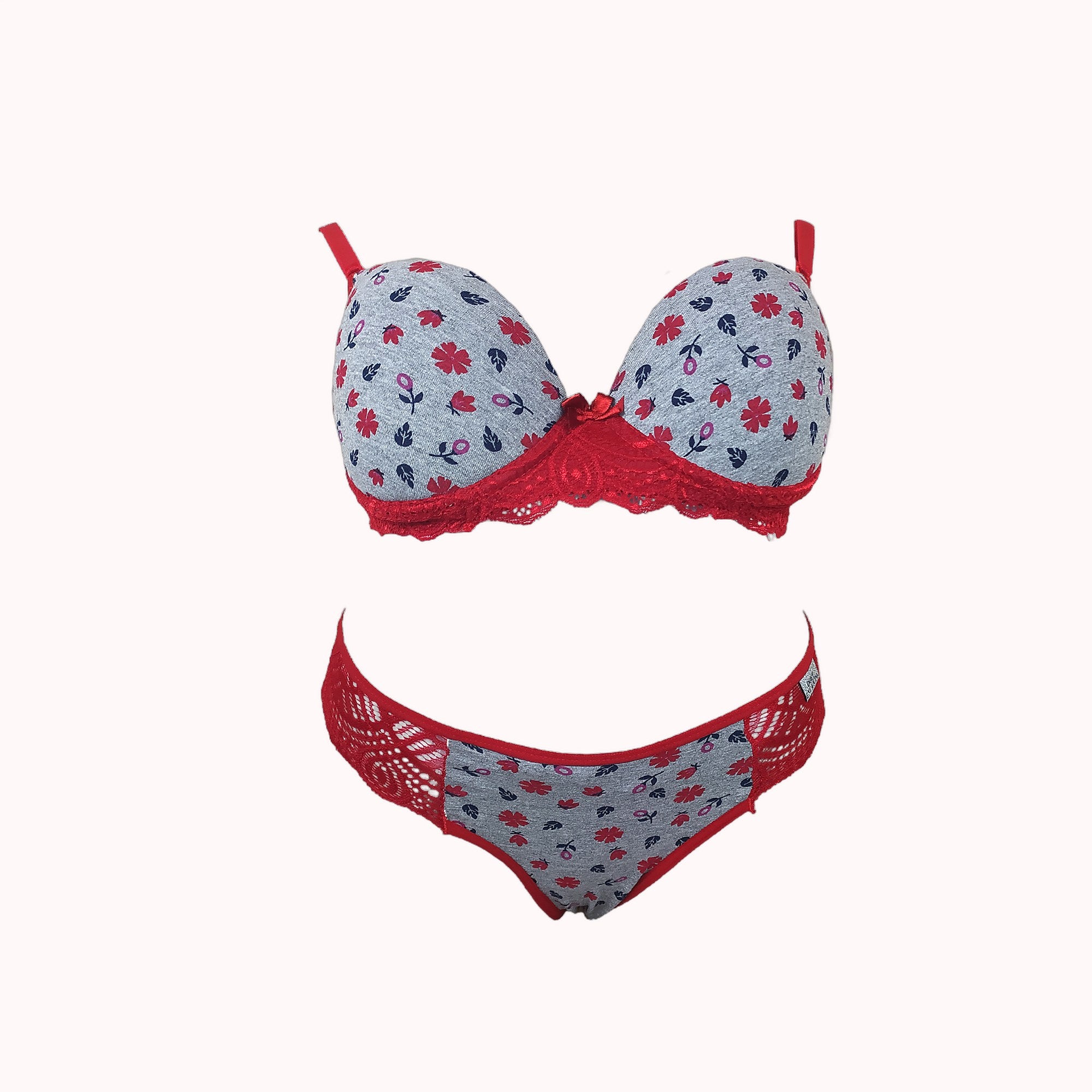 Conjunto estampado e renda – Doce Malícia