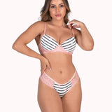 Conjunto estampado e renda – Doce Malícia
