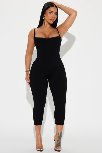 Conjunto Feminino Alcinha Renda Preto – Doce Malícia