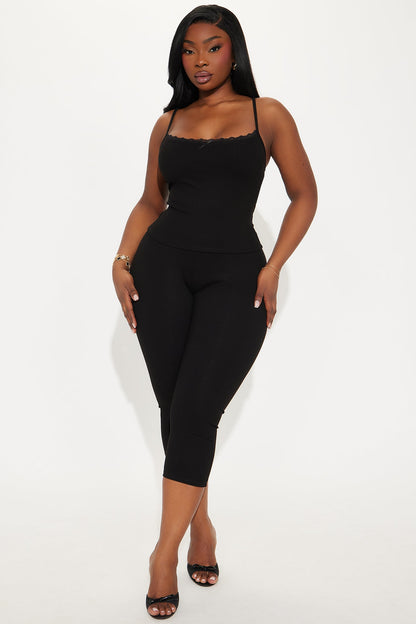 Conjunto Feminino Alcinha Renda Preto – Doce Malícia