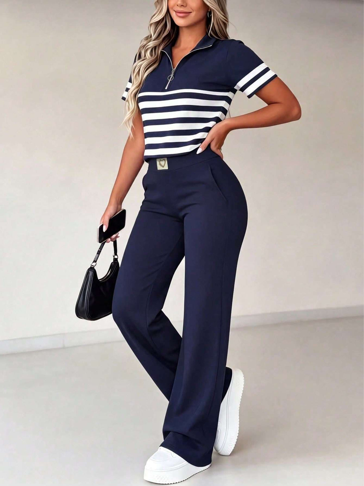 Conjunto Feminino Azul-Marinho – Doce Malícia