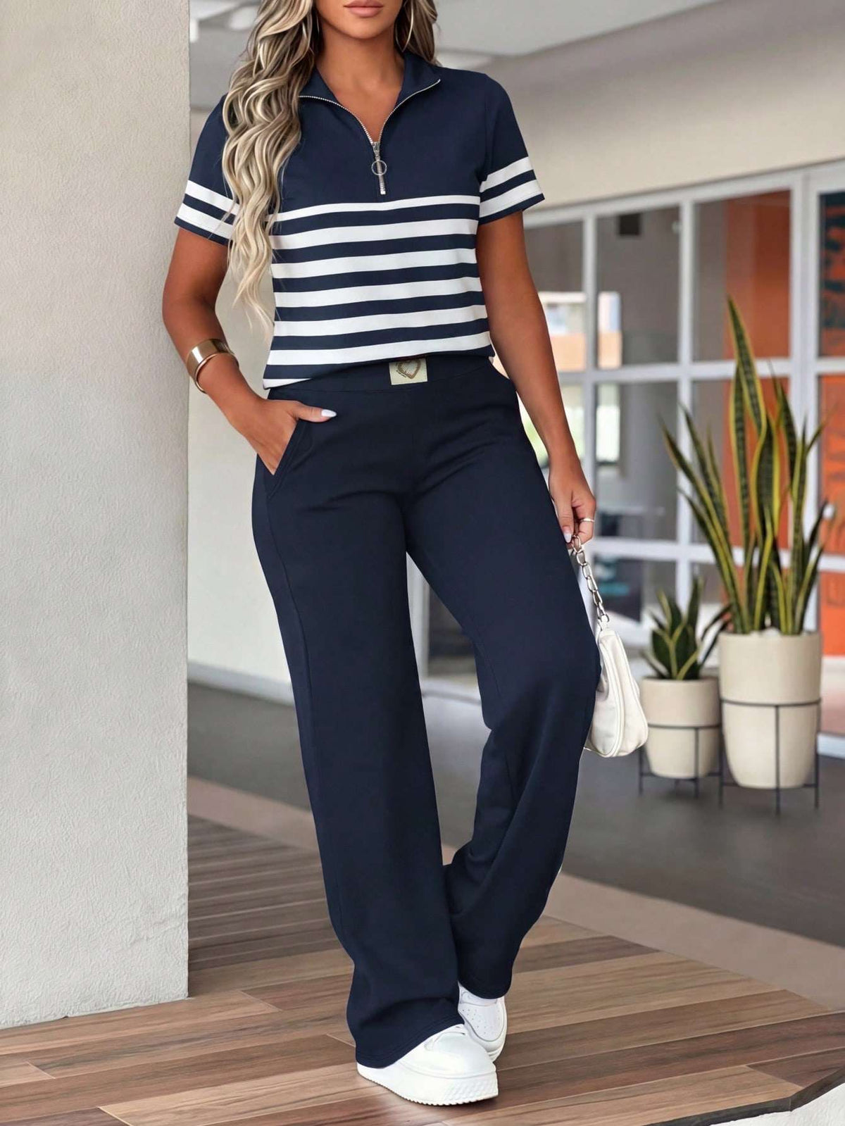 Conjunto Feminino Azul-Marinho – Doce Malícia