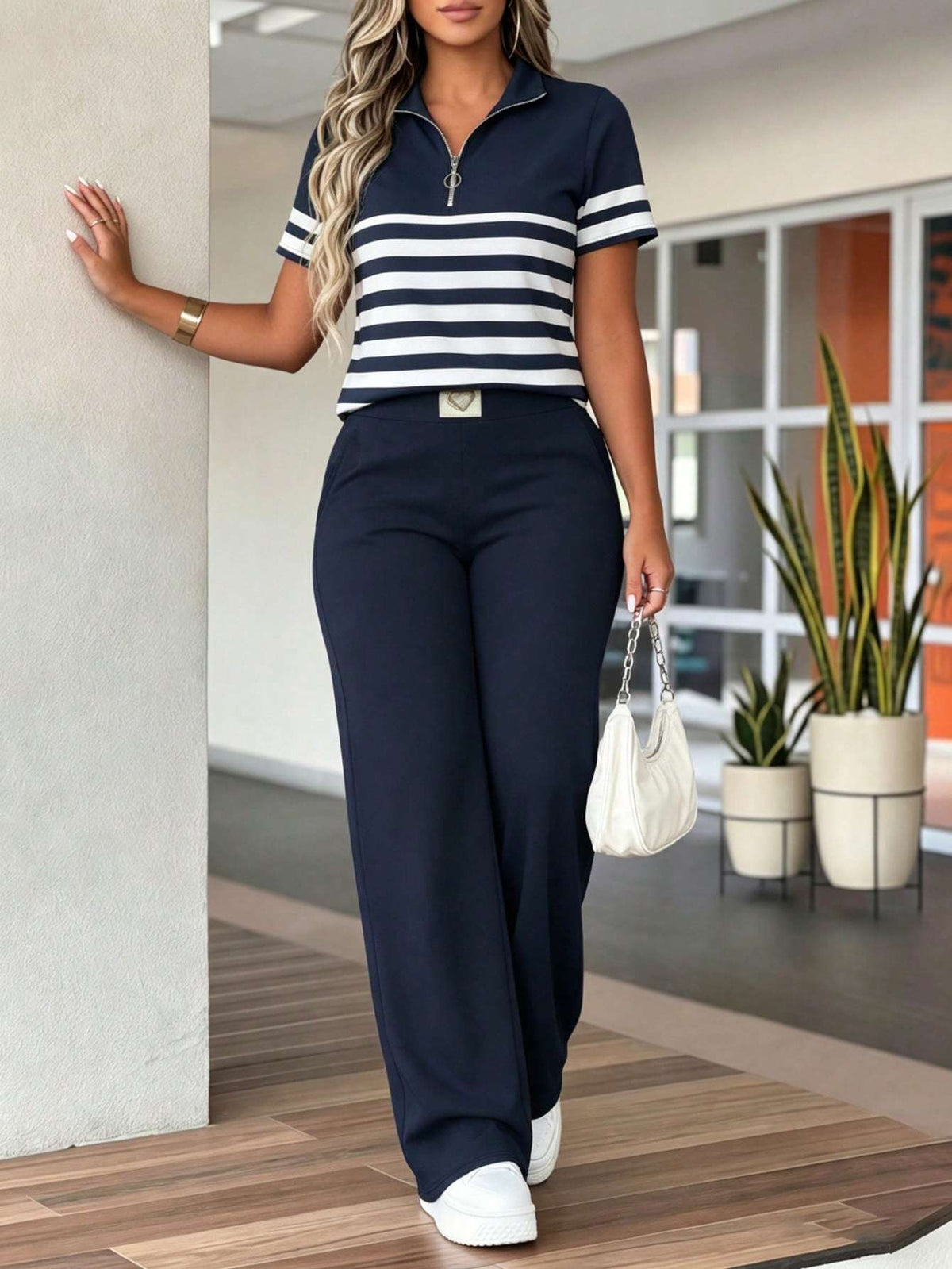 Conjunto Feminino Azul-Marinho – Doce Malícia