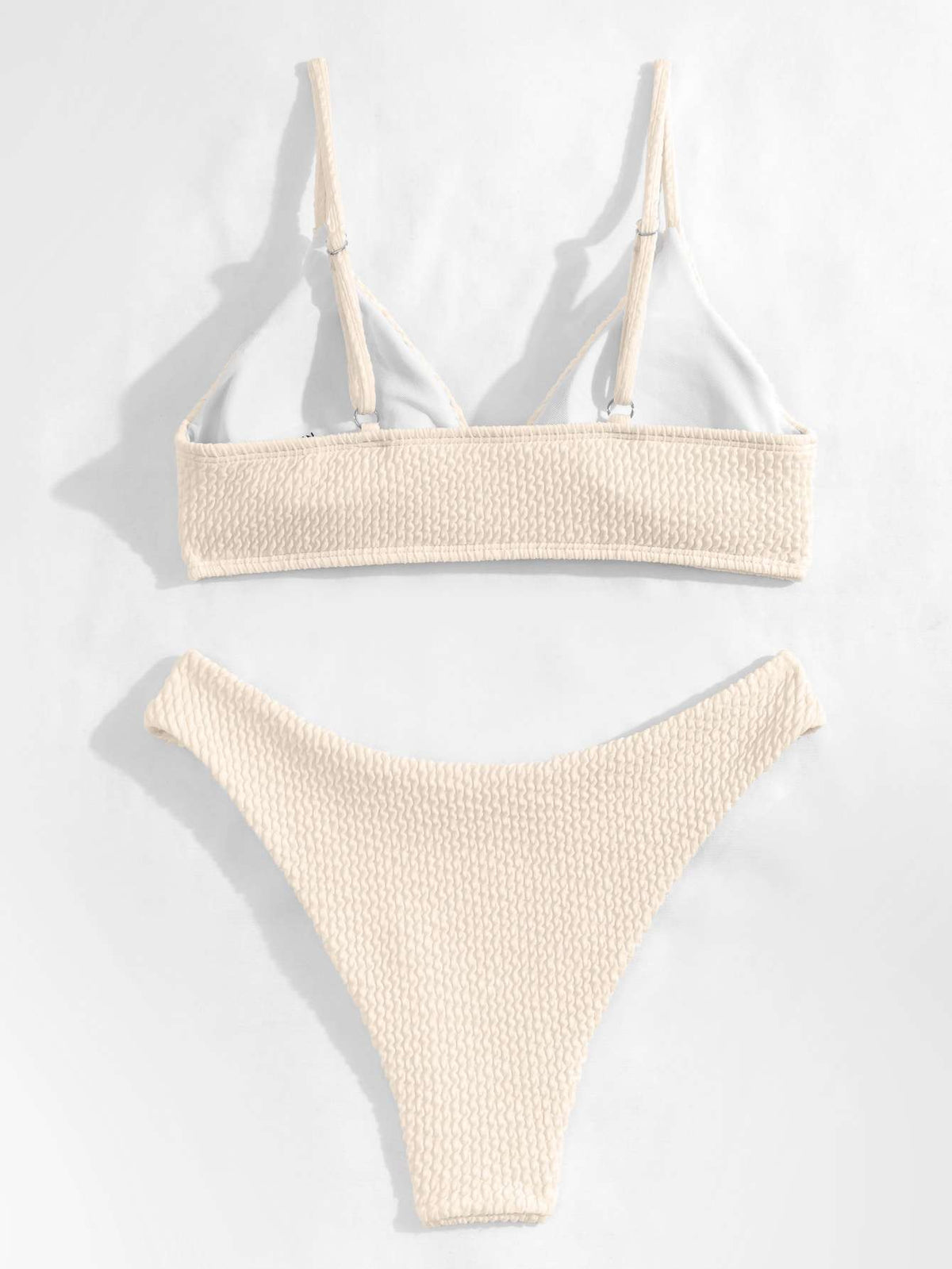 Biquíni Texturizado Off White Cruzado – Doce Malícia