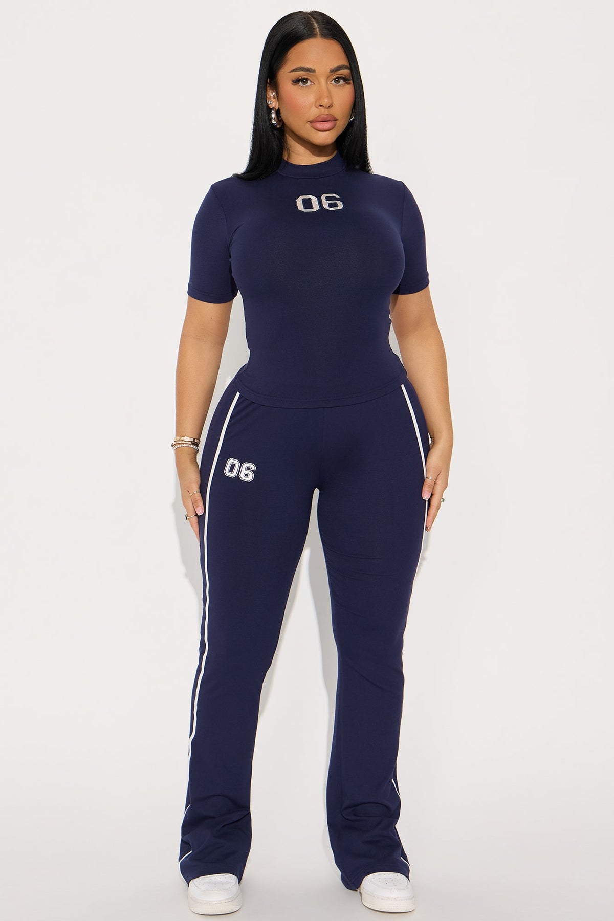 Conjunto Feminino Canelado Azul – Doce Malícia