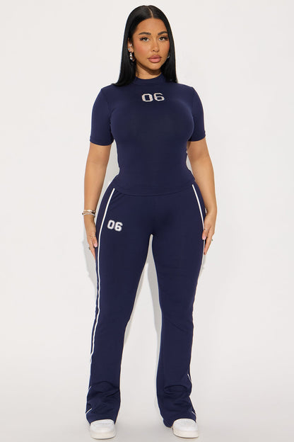 Conjunto Feminino Canelado Azul – Doce Malícia