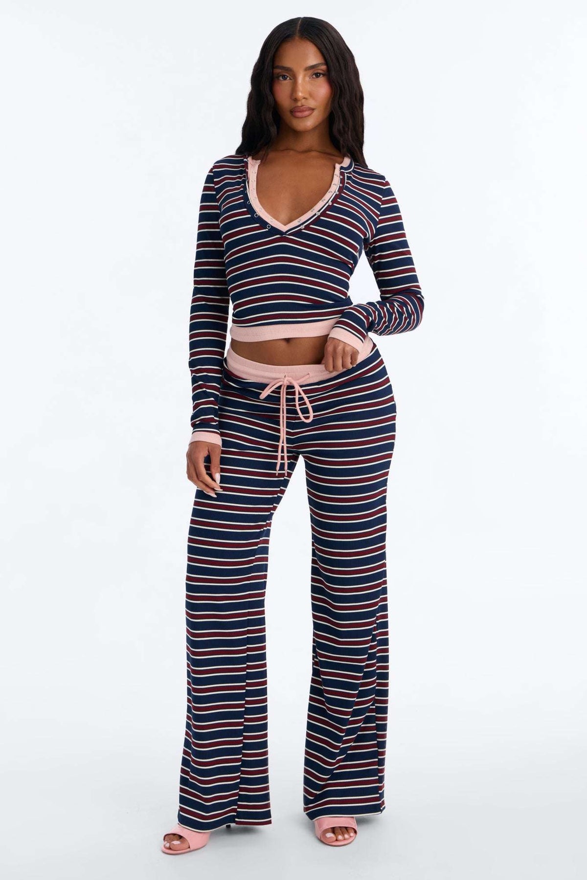 Conjunto Feminino Canelado Cinza – Doce Malícia