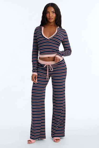 Conjunto Feminino Canelado Cinza – Doce Malícia