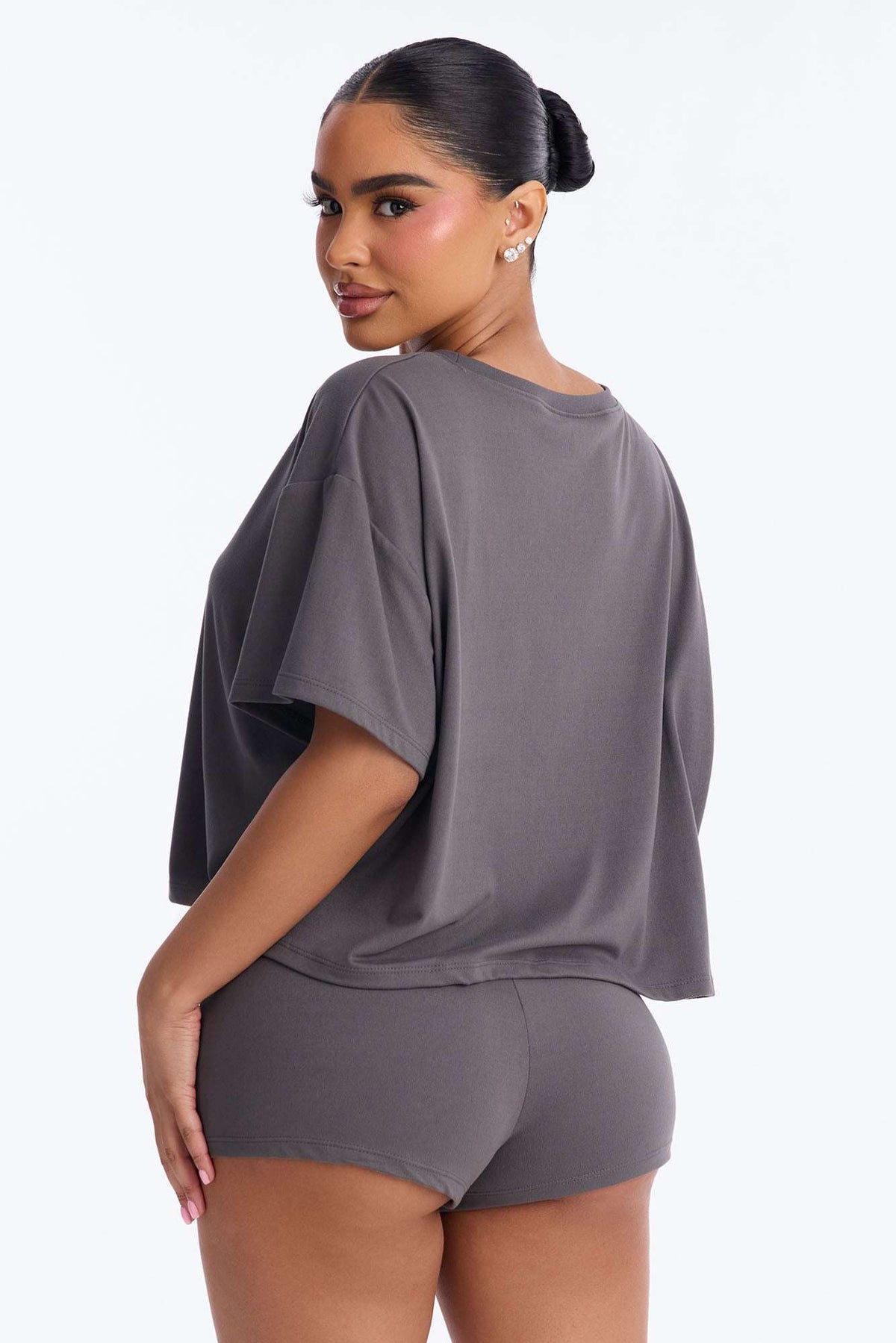 Conjunto Feminino Cintura Alta Cinza – Doce Malícia