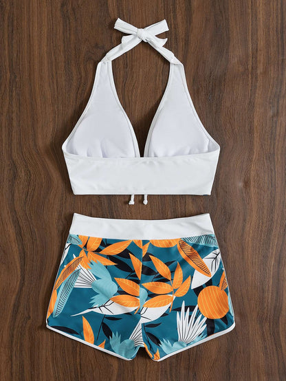Biquíni Feminino Estampado Folhagem – Doce Malícia