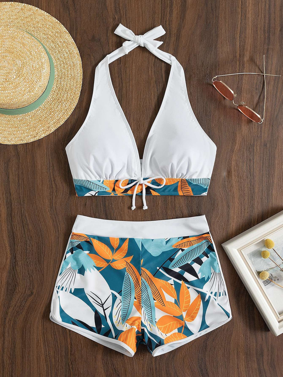 Biquíni Feminino Estampado Folhagem – Doce Malícia