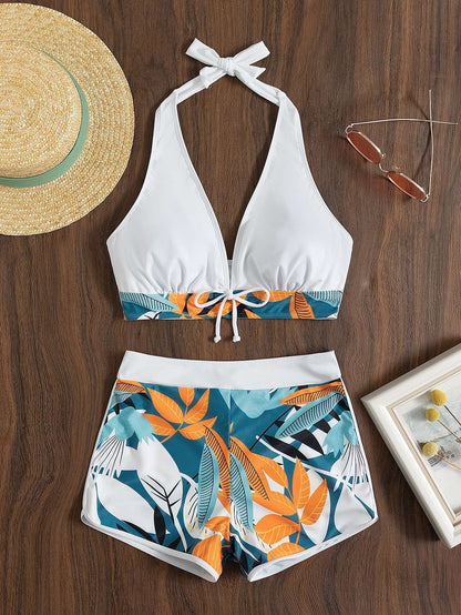 Biquíni Feminino Estampado Folhagem – Doce Malícia