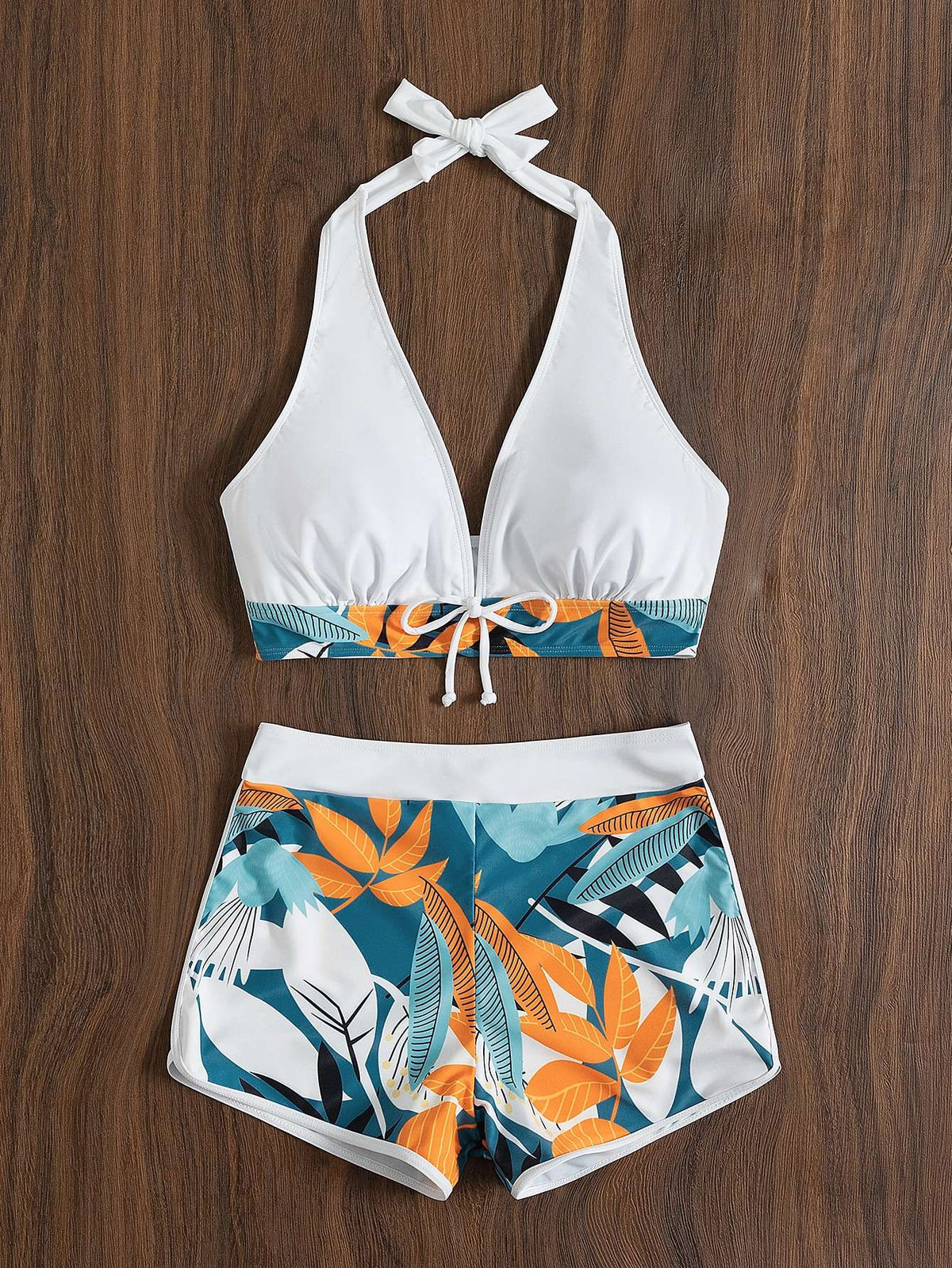 Biquíni Feminino Estampado Folhagem – Doce Malícia