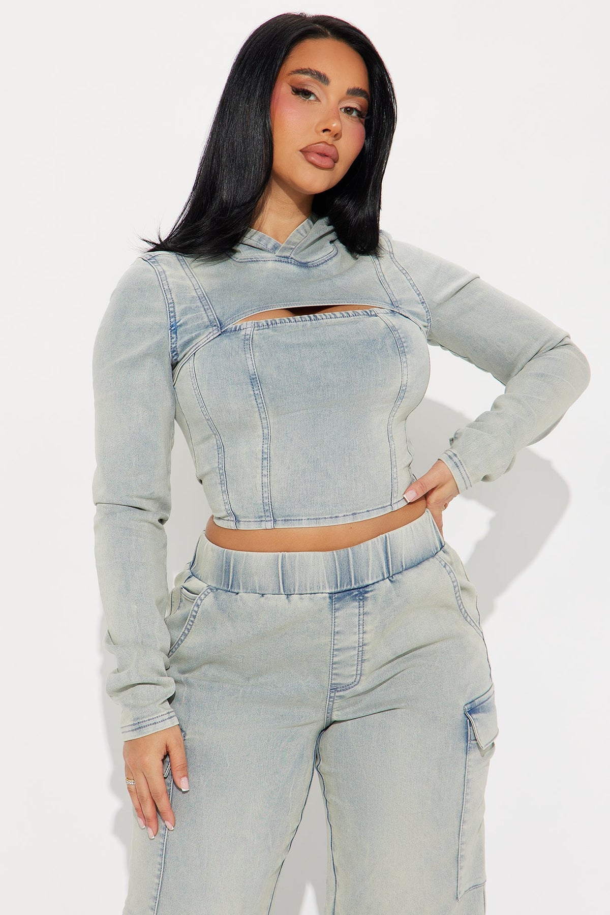 Conjunto Feminino Curto Cargo – Doce Malícia
