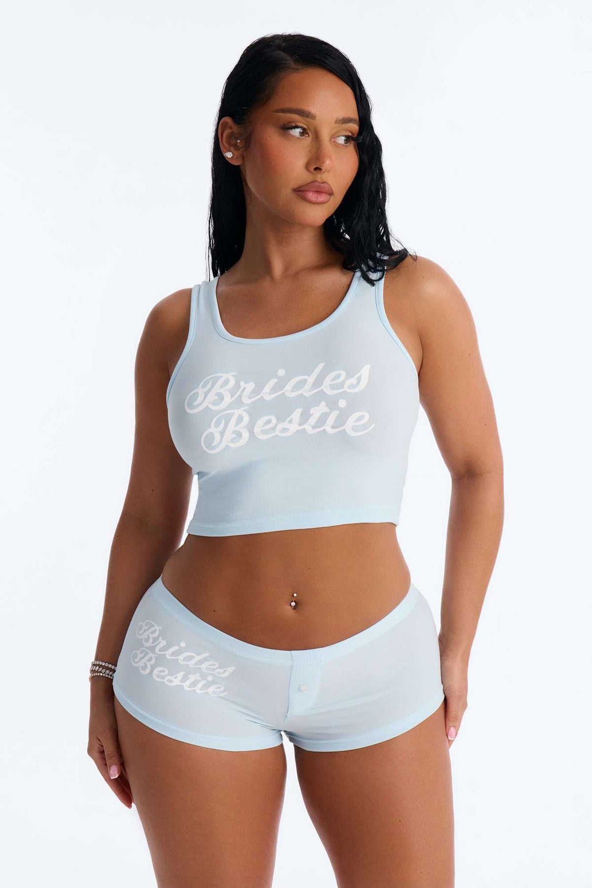 Conjunto Feminino Estampado Azul Claro – Doce Malícia