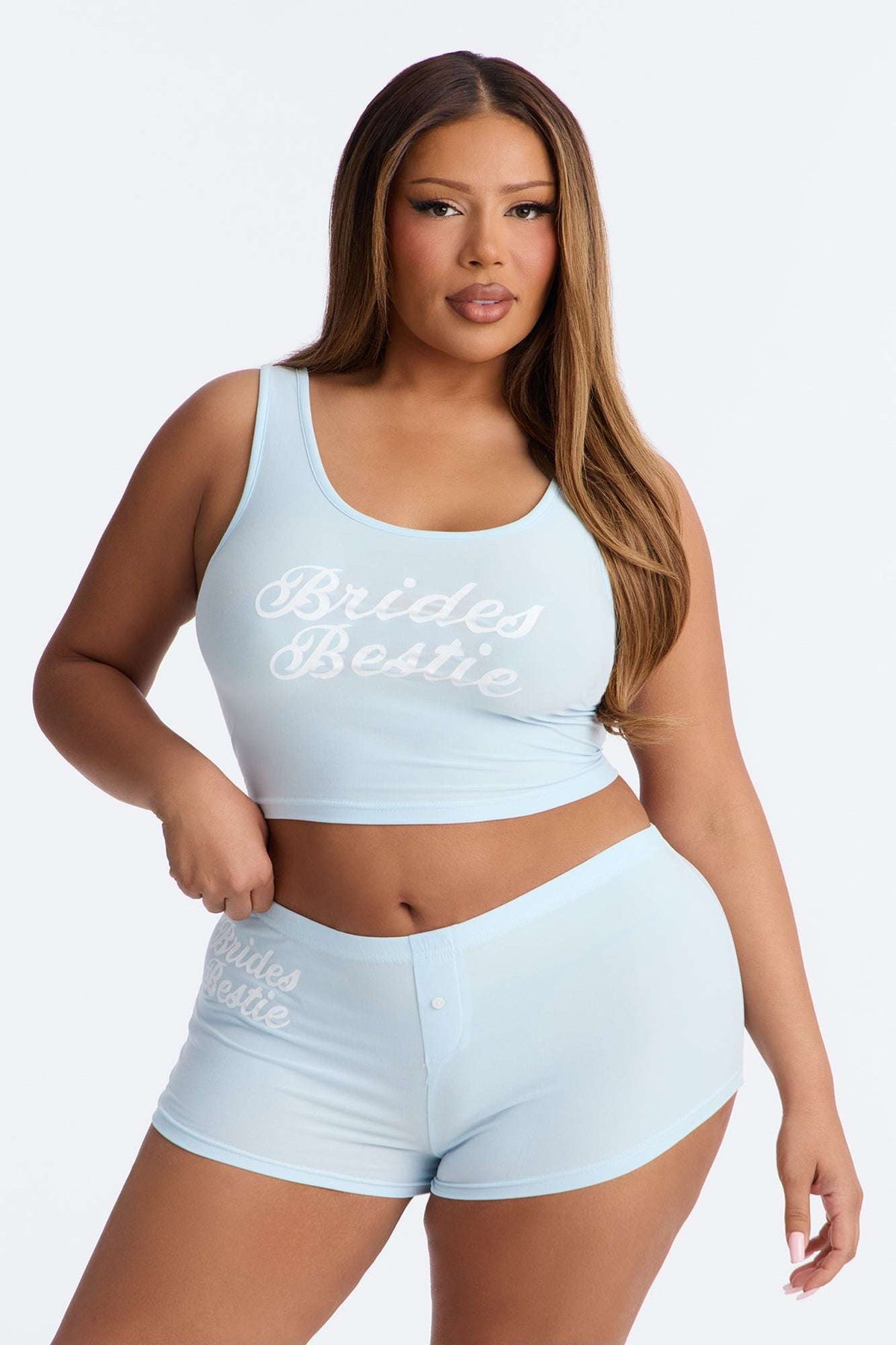 Conjunto Feminino Estampado Azul Claro – Doce Malícia