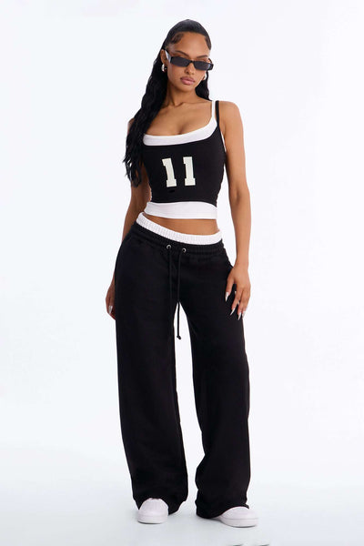 Conjunto Feminino Estampado Pantalona Branco – Doce Malícia