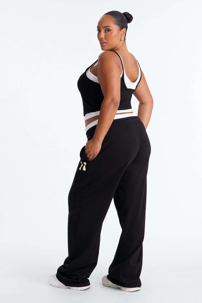 Conjunto Feminino Estampado Pantalona Branco – Doce Malícia
