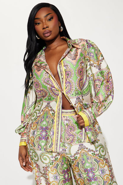 Conjunto Feminino Estampado Pantalona Cetim – Doce Malícia