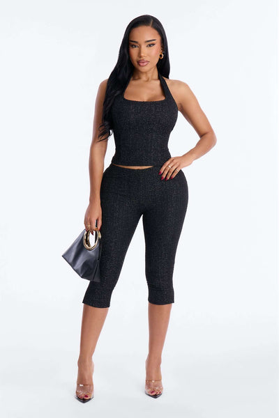 Conjunto Feminino Frente Única Preto – Doce Malícia