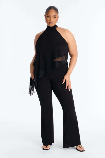 Conjunto Feminino Frente Única Renda Preto – Doce Malícia