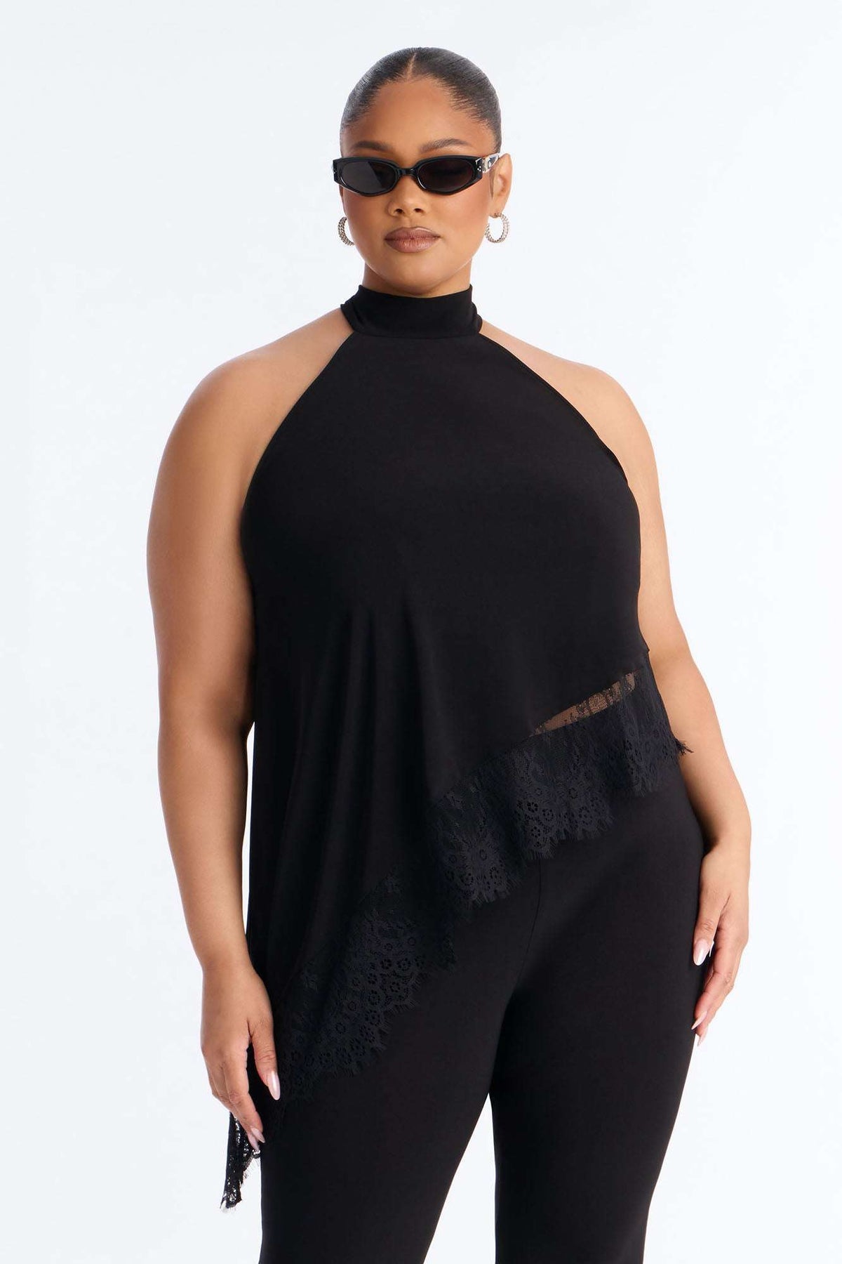 Conjunto Feminino Frente Única Renda Preto – Doce Malícia