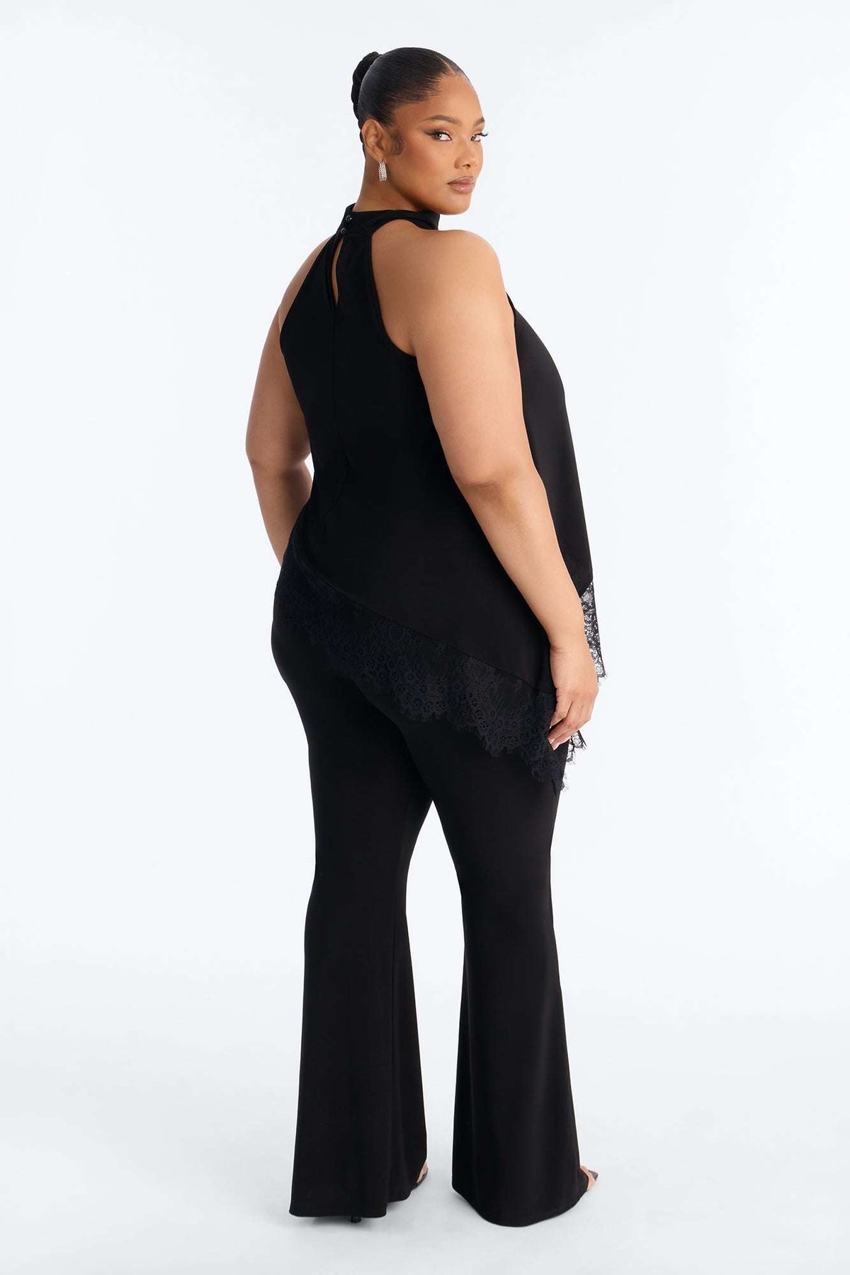 Conjunto Feminino Frente Única Renda Preto – Doce Malícia