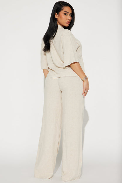 Conjunto Feminino Linho Pantalona – Doce Malícia
