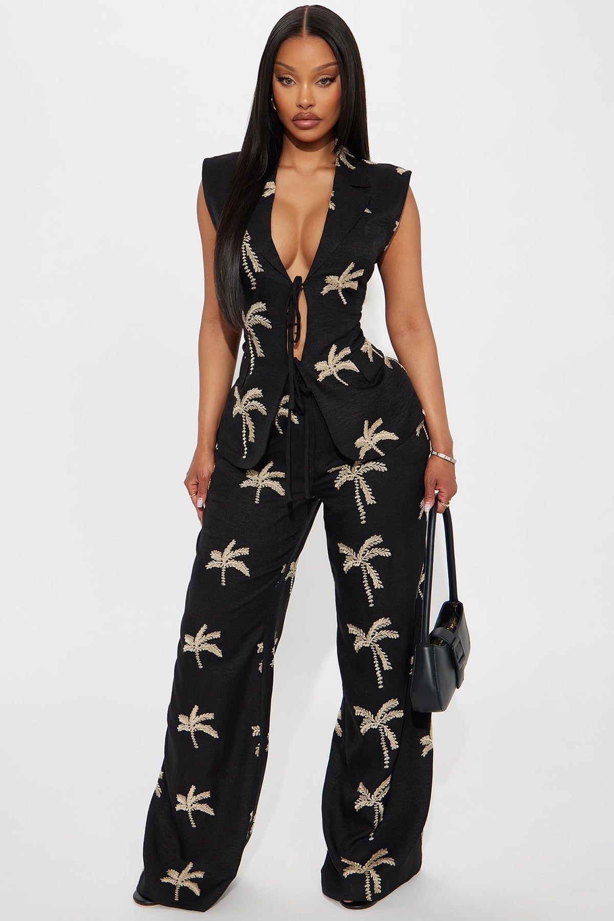Conjunto Feminino Linho Preto – Doce Malícia