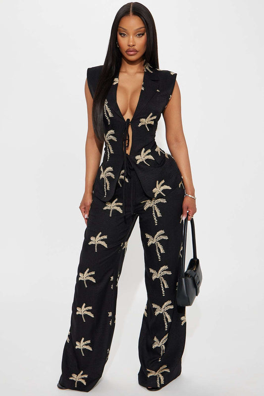 Conjunto Feminino Linho Preto – Doce Malícia