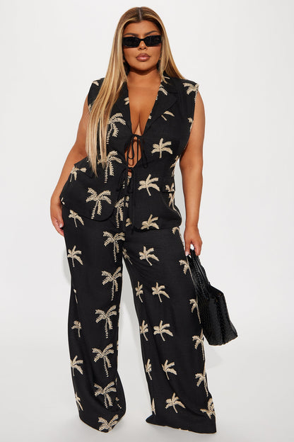 Conjunto Feminino Linho Preto – Doce Malícia