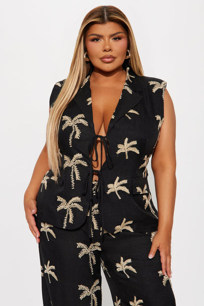 Conjunto Feminino Linho Preto – Doce Malícia