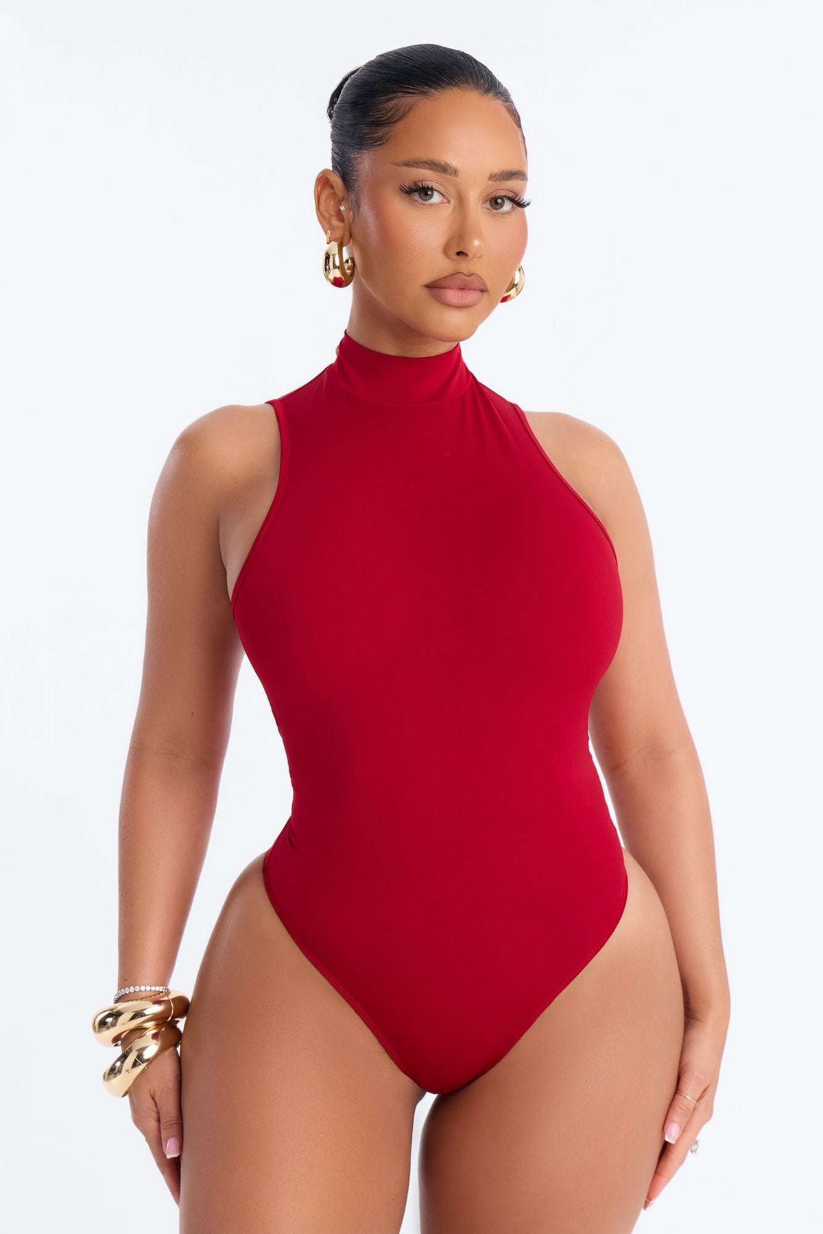 Conjunto Feminino Longo Cetim Vermelho – Doce Malícia