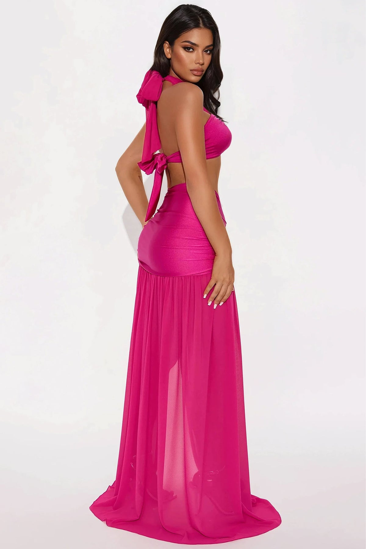 Conjunto Feminino Longo Frente Única Vinho – Doce Malícia