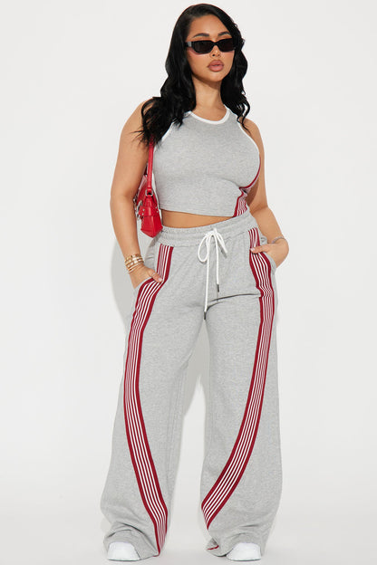Conjunto Feminino Pantalona Listrado Marrom – Doce Malícia