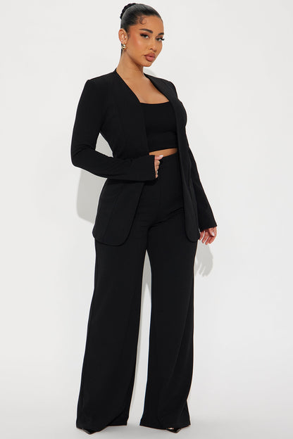 Conjunto Feminino Pantalona Preto – Doce Malícia