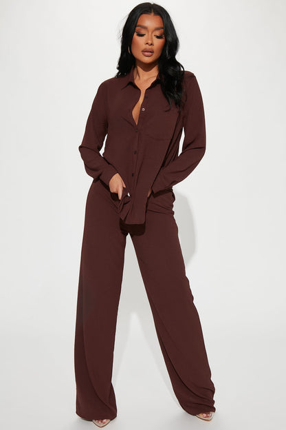 Conjunto Feminino Pantalona Soltinho Preto – Doce Malícia