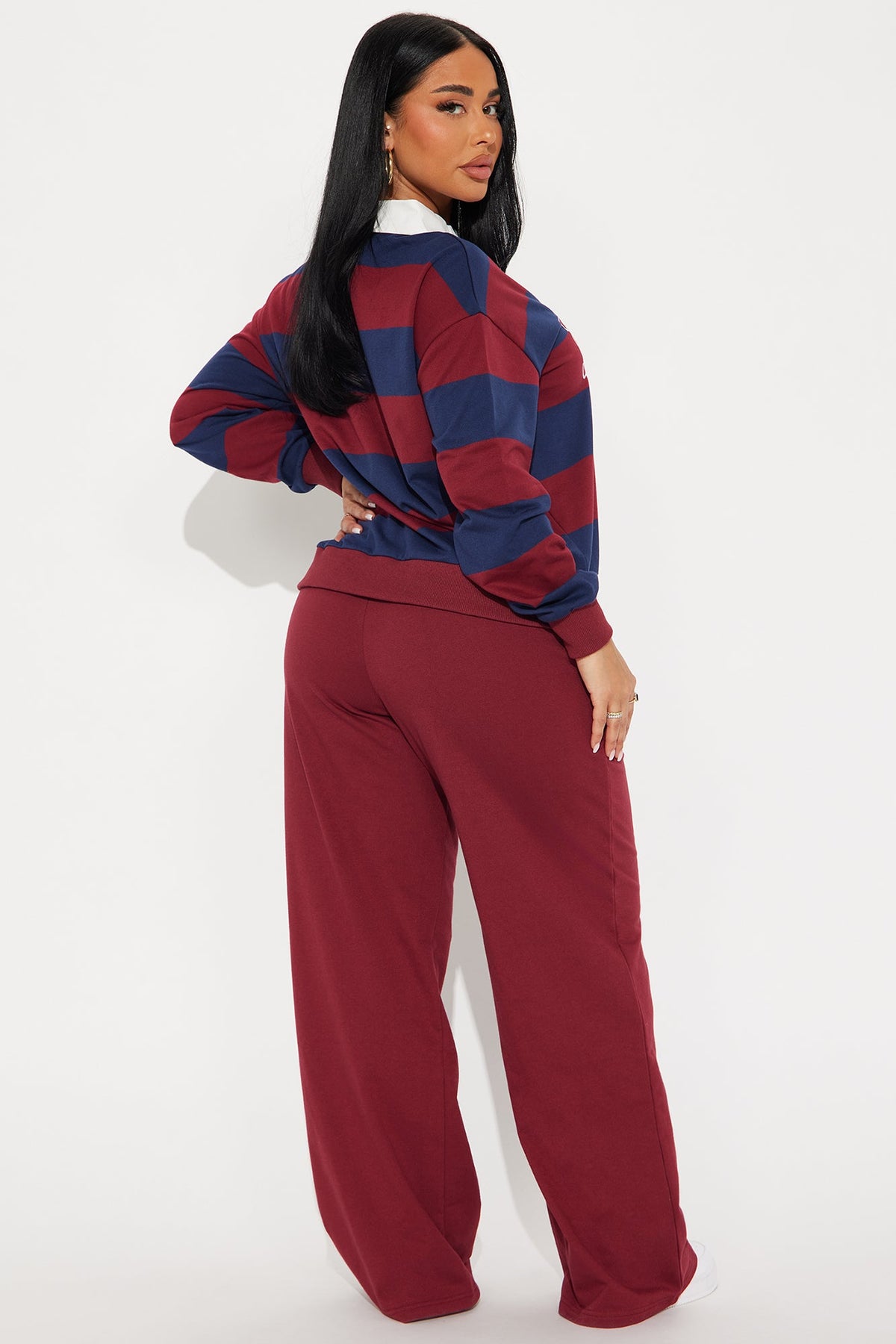 Conjunto Feminino Pantalona Vinho – Doce Malícia