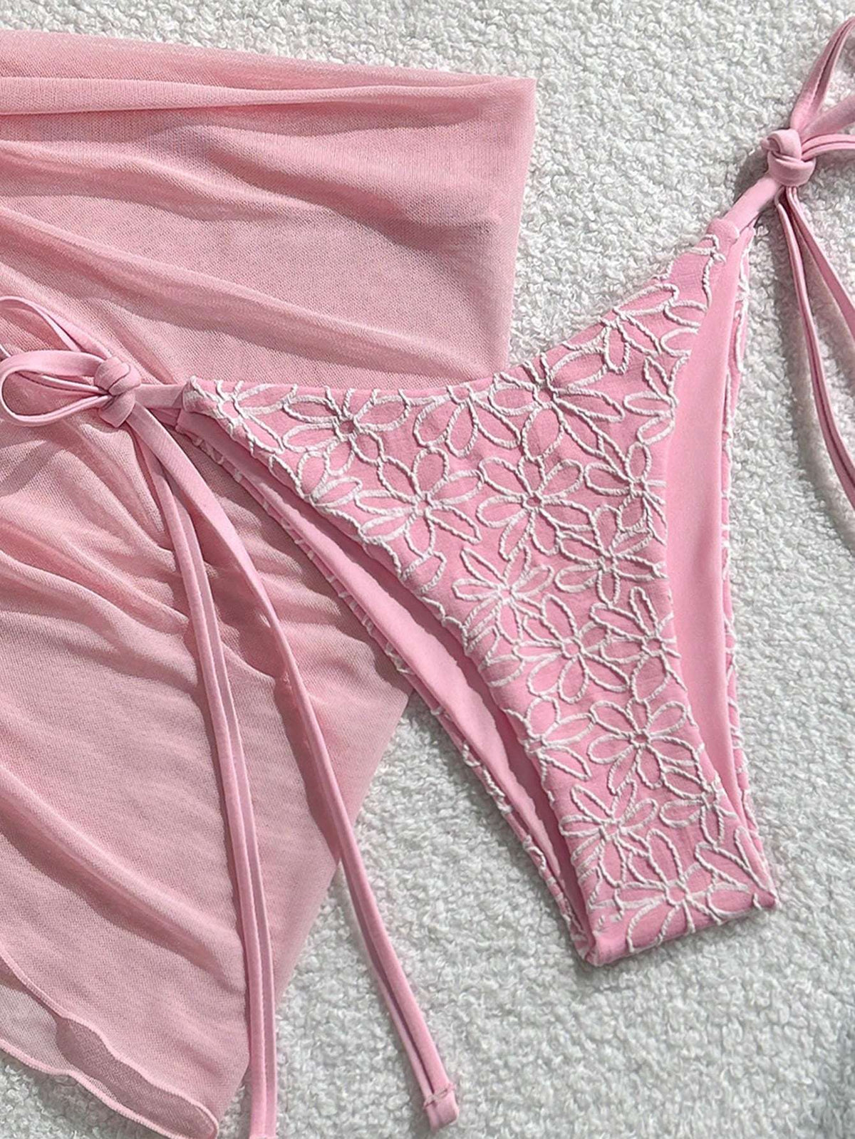 Biquíni 3 Peças Floral com Saída de Praia – Doce Malícia
