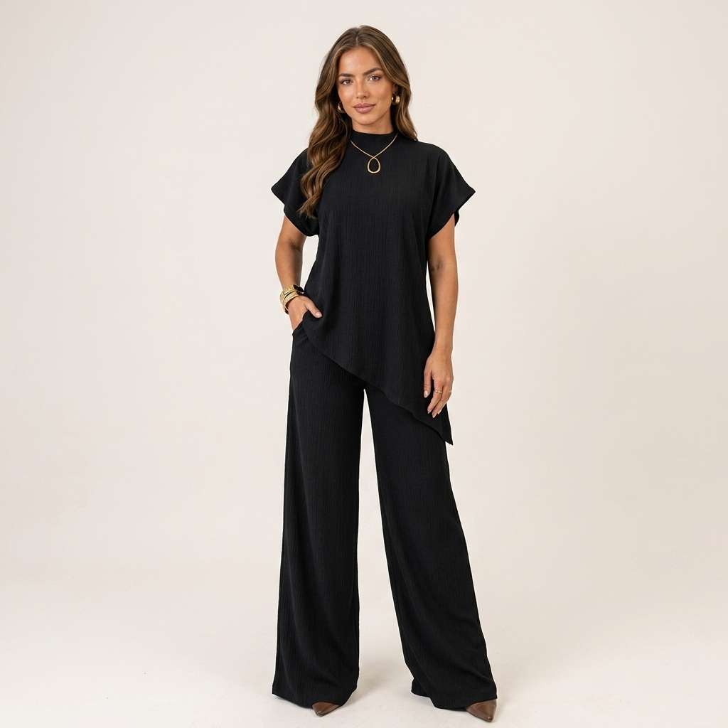 Conjunto Feminino Preto Manga Curta – Doce Malícia - Preto