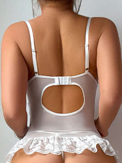 Corselet Espartilho de Renda com Cinta Liga – Doce Malícia