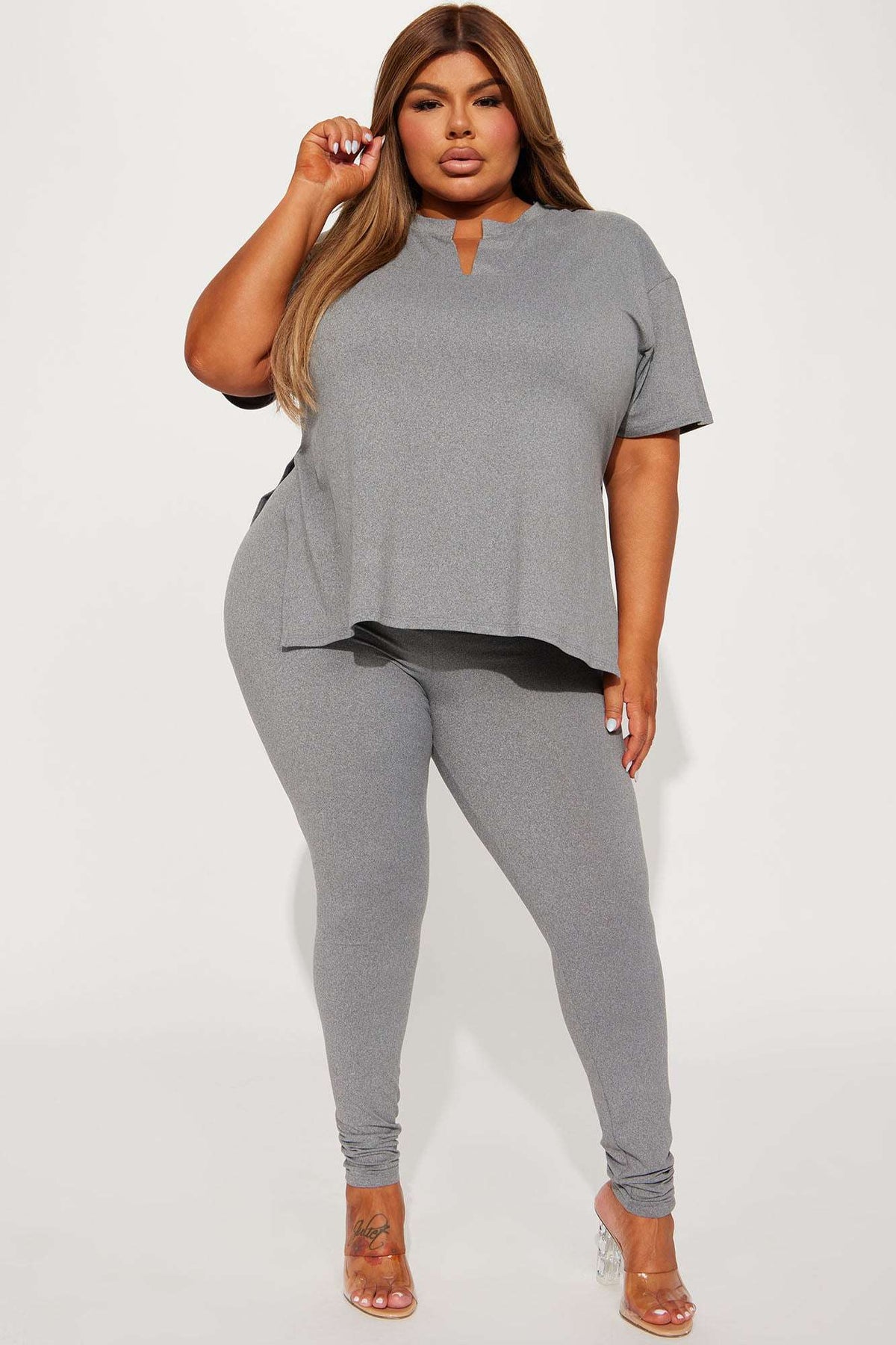 Conjunto Feminino Soltinho Cinza – Doce Malícia
