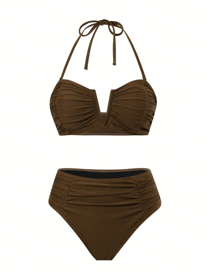 Biquíni Bandeau Cintura Alta – Doce Malícia