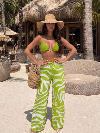 Conjunto Praia Biquíni + Calça Estampa Zebra – Doce Malícia