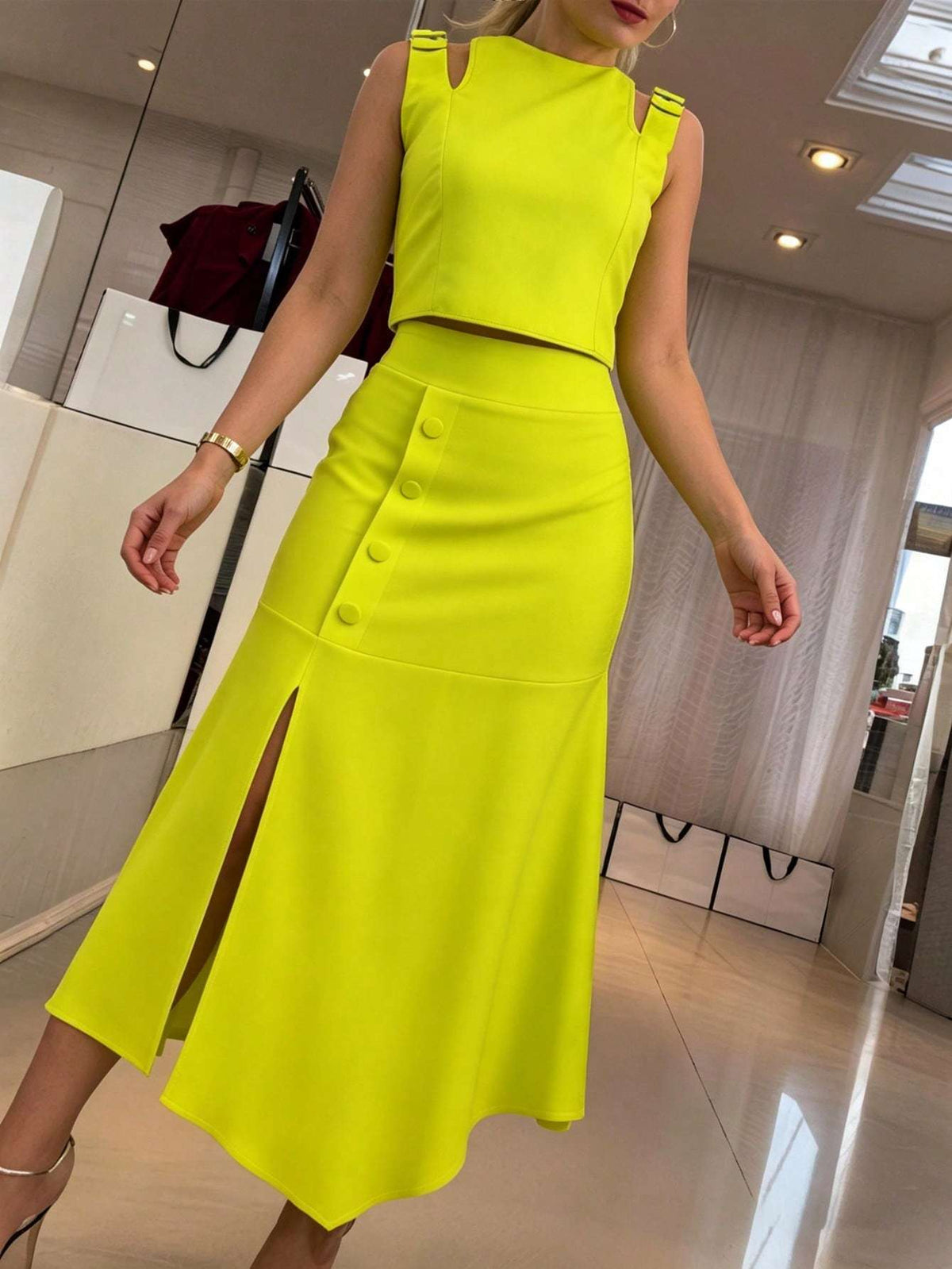 Conjunto Feminino Verde LimãO – Doce Malícia